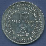 DDR 10 Mark 1990 100 Jahre Maifeier 1. Mai, J 1637 vz/st (m2872)