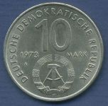DDR 10 Mark 1973 Weltfestspiele der Jugend, J 1545 vz/st (m2870)