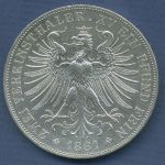 Frankfurt Stadt Doppelter Vereinstaler 1861 Francofurtia, J 43 ss-vz (m6561)