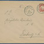 Bayern 1905 Wappen Privatumschlag Voitländer Kronach PU 11 B5 gebraucht (X41046)