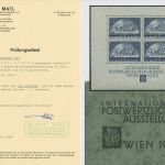 Österreich 1933 WIPA Wien Block 1 postfrisch geprüft mit Fotoattest einwandfrei