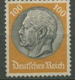 Dt. Reich 1933 Hindenburg WZ Waffeln 495 schlechte Neugummierung (R80630)