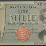 Italien 1000 Lire 20.02.1980, G. Verdi, KM 101 g, kassenfrisch (K1685)