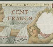Frankreich 100 Francs 1940. Sully, KM 94 gebraucht (K1709)