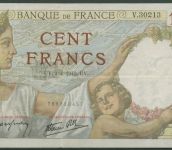Frankreich 100 Francs 1942. Sully, KM 94 leicht gebraucht (K1711)