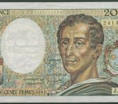Frankreich 200 Francs 1983, Montesquieu, KM 155 a, gebraucht (K1713)