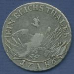 Preußen Taler 1786 A, Friedrich II., Dav. 2590 fast ss/ss (m6611)