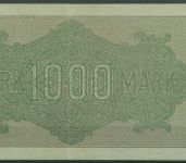 Dt. Reich 1000 Mark 1922, DEU-86b, FZ MK, gebraucht (K1724)