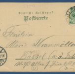 Gruß aus Eschwege Bahnhof Schloß Leuchtbergshalle, gelaufen 1900 (AK4792)