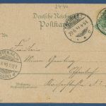 Gruß aus Eschwege Bahnhof Schloß Leuchtbergshalle, gelaufen 1900 (AK4792)