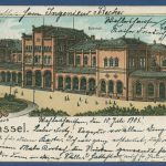 Gruss aus Kassel Bahnhof, gelaufen 1905 (AK4666)