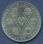 DDR 10 Mark 1975 20 Jahre Warschauer Vertrag, J 1557 vz/st (m2873)