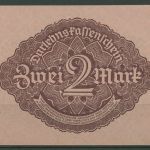 Dt. Reich 2 Mark 1922, DEU-196 kassenfrisch (K1078)