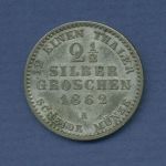 Preußen 2 1/2 Silbergroschen 1862 A, König Wilhelm I., J 90, ss+ (m6643)