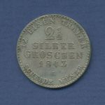 Preußen 2 1/2 Silbergroschen 1843 A, Friedrich Wilhelm IV., J 67 ss + (m6642)