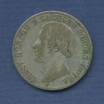 Sachsen-Coburg-Gotha 1/6 Taler 1845, Herzog Ernst II., J 281 ss (m6664)