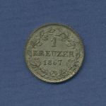 Hessen-Darmstadt Kreuzer 1867, Ludwig III., J 56, vz (m6681)