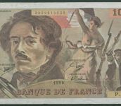 Frankreich 100 Francs 1990, Delacroix, KM 154 d, gebraucht (K1703)