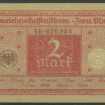 Dt. Reich 2 Mark 1920, DEU-191 kassenfrisch (K1080)