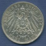 Bayern 3 Mark 1914 D, König Ludwig III., J 52 vz (m6723)