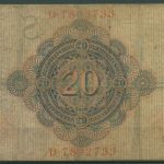 Dt. Reich 20 Mark 1909, DEU-34, stark gebraucht (K1557)