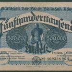 Solingen 500000 Mark 1923, Keller 4809 c, gebraucht (K1791)