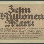 Herne 10 Millionen Mark 1923, Keller 2339 a, gebraucht (K1792)
