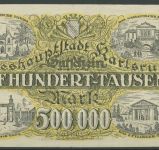 Karlsruhe 500000 Mark 1923, Keller 2582 b, gebraucht (K971)