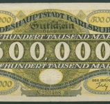 Karlsruhe 500000 Mark 1923, Keller 2582 b, gebraucht (K971)