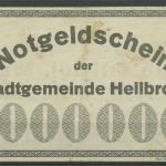 Heilbronn 1 Million Mark 1923, Keller 2294, gebraucht fleckig (K963)