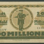 Crefeld 200 Millionen Mark 1923, Keller 912 x, gebraucht (K1806)