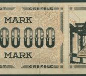 Crefeld 1 Million Mark 1923, Keller 912 g, gebraucht (K1807)
