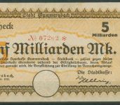 Gummersbach 5 Milliarden Mark 1923, Keller 2007 m, gebraucht (K1811)