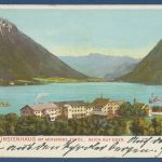 Hotel Fürstenhaus am Achensee, Blick auf Eben, gelaufen 1901 (AK4872)