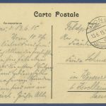 Mons Justizpalast, gelaufen 1915 als Feldpost (AK4939)