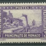 Monaco 1933 Bauwerke Rampe Major 132 mit Falz