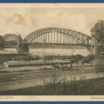 Düsseldorf Rheinbrücke, gelaufen 1925 (AK4980)