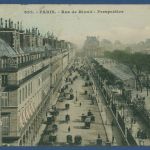 Paris Rue de Rivoli Jardin des Tuileries, gelaufen 1908 Marke fehlt (AK4957)