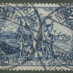 Deutsches Reich 1902 Nord und Süd-Gemälde ohne WZ, 79 gestempelt geprüft
