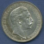Preußen 3 Mark 1910 A, Kaiser Wilhelm II., J 103 vz (m6767)