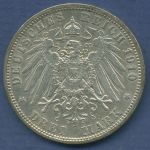Preußen 3 Mark 1910 A, Kaiser Wilhelm II., J 103 vz (m6767)