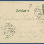 Eisenach Markt Geburtshaus u. Bach-Denkmal, gelaufen 1898 Bahnpost (AK5062)