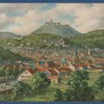 Eisenach mit Wartburg, gelaufen 1913 (AK5061)