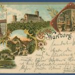 Gruß von d. Wartburg Fritz Reuter-Villa Luther-Stübchen, gelaufen 1898 (AK5057)