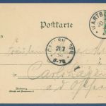 Gruß von d. Wartburg Fritz Reuter-Villa Luther-Stübchen, gelaufen 1898 (AK5057)