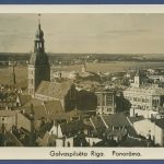 Riga Blick über die Altstadt und die Düna, ungebraucht (AK5023)