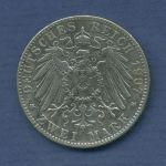 Bayern 2 Mark Silber 1907 D, König Otto, J 45 ss (m6773)