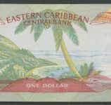 Ostkaribische Staaten 1 Dollar (1985-87) Suffix V, KM 17 v kassenfrisch (K1858)