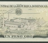 Dominikanische Republik 1 Peso 1987, KM 126 b kassenfrisch (K1859)