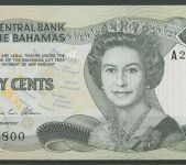 Bahamas 1/2 Dollar 1974, Marktszene, KM 42 a kassenfrisch (K416)